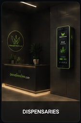 WallMount concept inside a dispensary