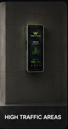 WallMount concept in a high-traffic area