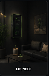 WallMount concept inside a lounge