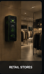 WallMount concept in a retail store